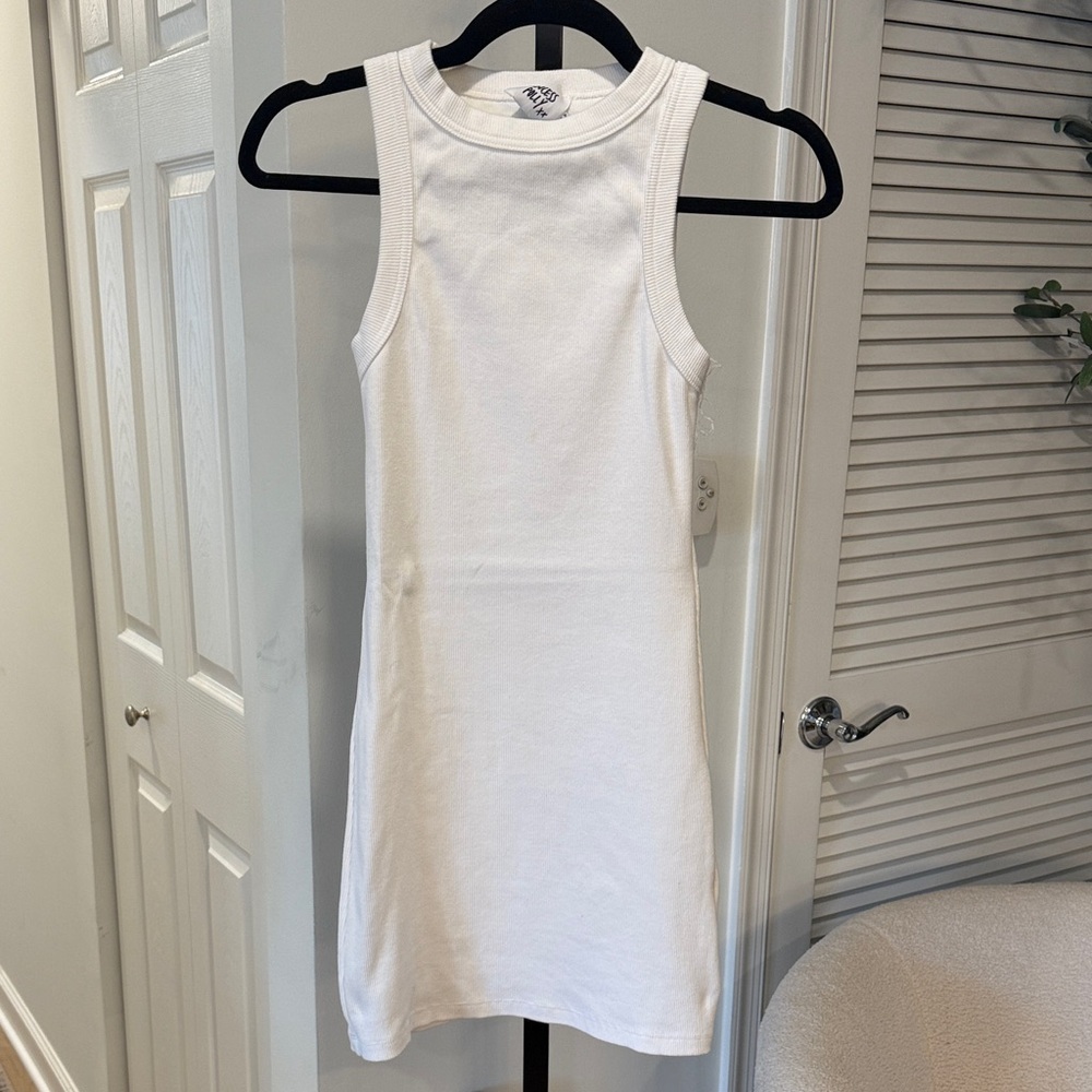 Princess Polly White Ribbed Bodycon Mini Dress